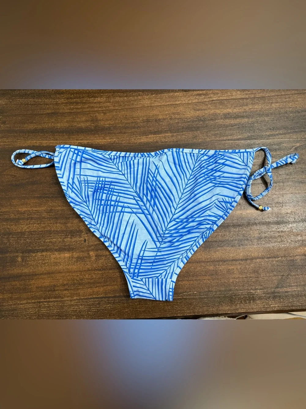 Vineyard Vines Light Blue Palm-Print Bikini Bottom